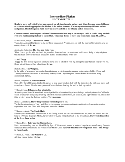NC 13 - Intermediate Fiction