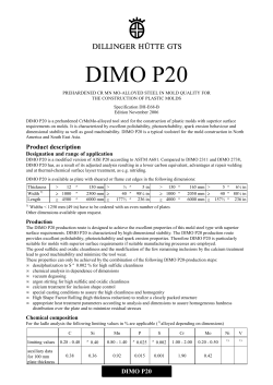 DIMO P20 - AG der Dillinger H&uuml;ttenwerke