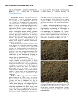 Characterizing Sandstone Porosity Along Curiosity`s Traverse Using