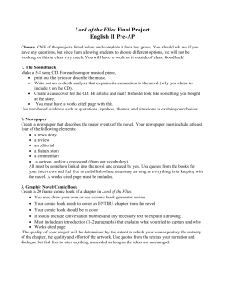 Lord of the Flies Final Project English II Pre-AP