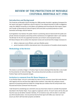 Position Paper overview