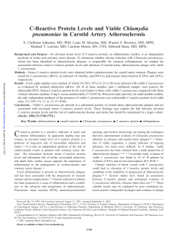 C-Reactive Protein Levels and Viable Chlamydia