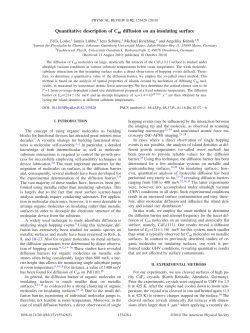 Quantitative description of C60 diffusion on an
