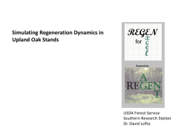 Oak Regeneration Evaluation