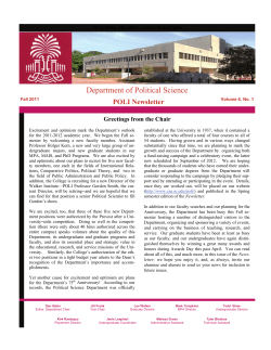Department of Political Science