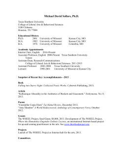 Michael David Sollars - Texas Southern University