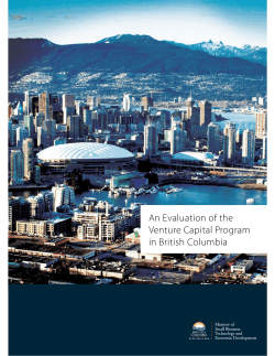 An Evaluation of the Venture Capital Program in British