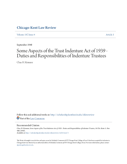 Some Aspects of the Trust Indenture Act of 1939
