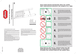 Instructions for telescopic ladder TL Smart Up Easy EN
