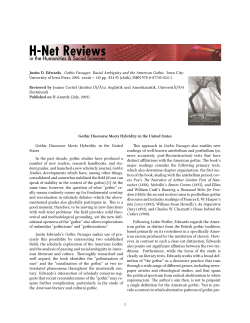 Gothic Discourse Meets Hybridity in the United States - H-Net
