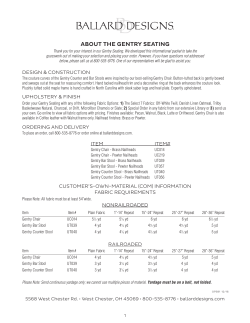 about the gentry seating