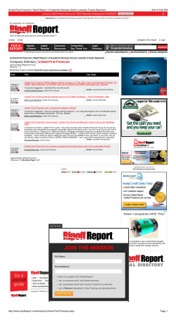 United-First-Financial | Ripoff Report