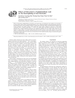 Effects of Ethoxylated -Naphtholsulfonic Acid on Tin