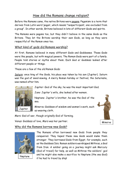 How did the Romans change religion?