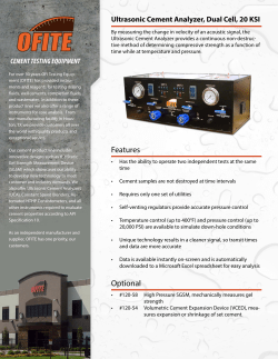 120-52 - Dual Cell Ultrasonic Cement Analyzer