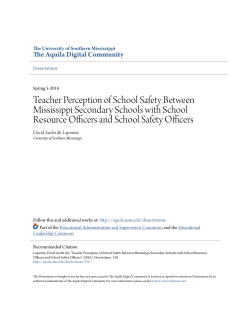 teacher perception of school safety between mississippi secondary