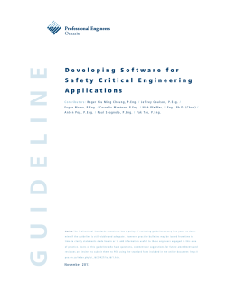 Developing Software for Safety Critical Engineering