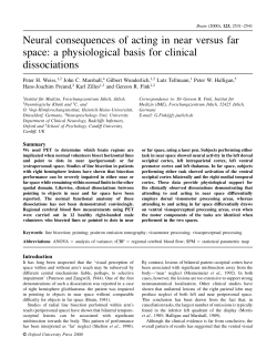 Neural consequences of acting in near versus far