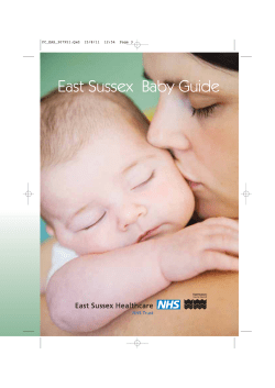 East Sussex Baby Guide - East Sussex Healthcare NHS Trust