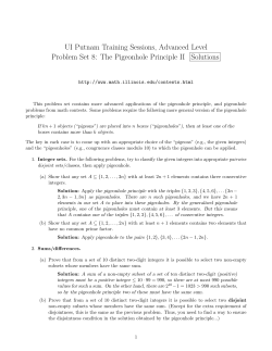 Solutions - U.I.U.C. Math