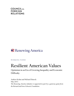 Resilient American Values