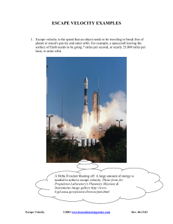 escape velocity examples