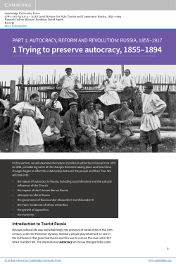 part 1: autocracy, reform and revolution - Assets
