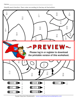 Ladybug Mystery Picture: Simplifying Fractions