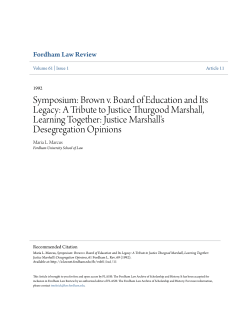 Brown v. Board of Education and Its Legacy
