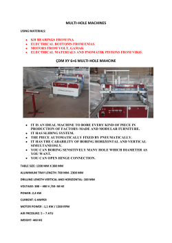 MULTI-HOLE MACHINES &Ccedil;DM XY 6+6 MULTI
