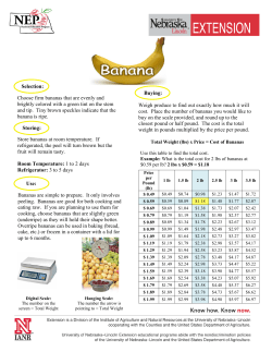 Banana - UNL Food