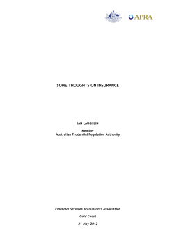 Ian Laughlin`s speech of 21 May 2012 - FSAA