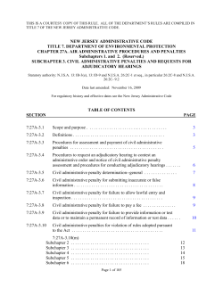 new jersey administrative code title 7