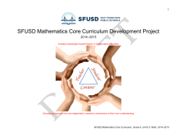 SFUSD Unit 6.3 Ratio