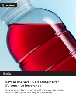 How to improve PET packaging for UV