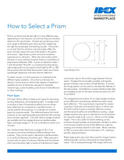 How to Select a Prism