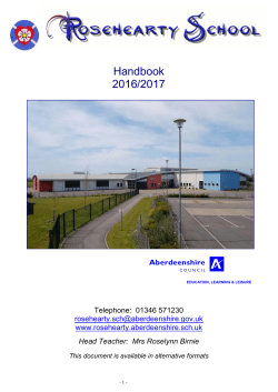 rosehearty school - Aberdeenshire Council