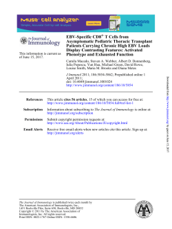 Activated Patients Carrying Chronic High EBV Loads Transplant Asy