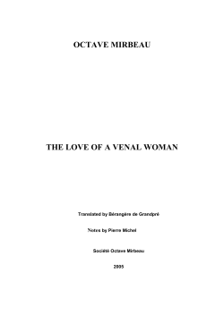 the love of a venal woman