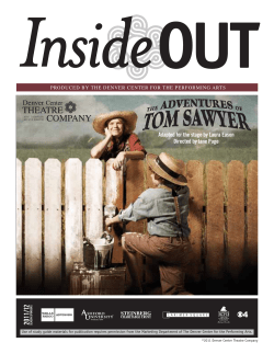 Adventures of Tom Sawyer - Denver Center for the Performing Arts