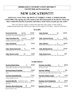 fall 2015 brochure - Middlesex Conservation District