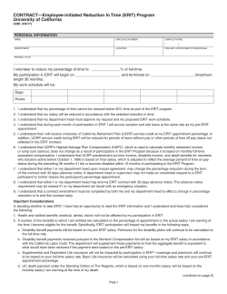 ERIT contract - UCnet - University of California