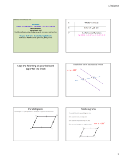5.1 Polynomial Functions