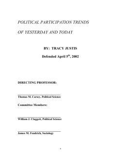 Political Participation Trends
