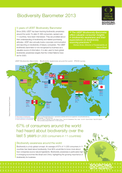 Biodiversity Barometer 2013