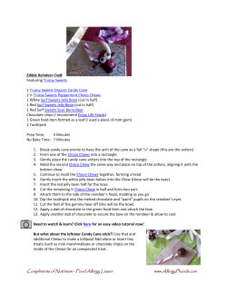 Edible Reindeer Craft