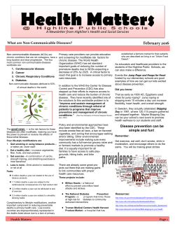 Health Matters - Highline Public Schools