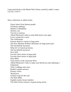 Large print books in the Menlo Park Library