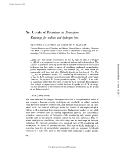 Exchange for sodium and hydrogen ions