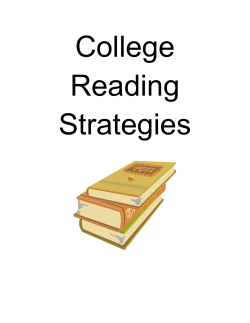College Reading Strategies